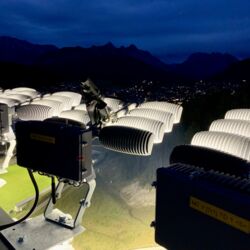 Industriemontage Industrieklettern irata Toni-Seelos-Olympiaschanze Nordische-WM-2019 Seefeld Tirol