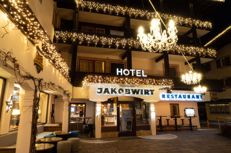 Lichtkonzepte Weihnachtsbeleuchtung Winterbeleuchtung Tourismus Verband Hotel Jacobwirt Westendorf Tirol